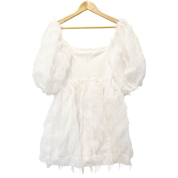 Black Halo Pepper Mini Dress White in Size 4 - Picture 9 of 10